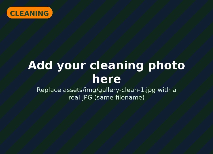 Recent home cleaning job