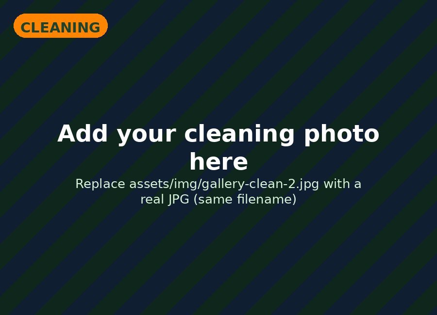 Recent home cleaning job